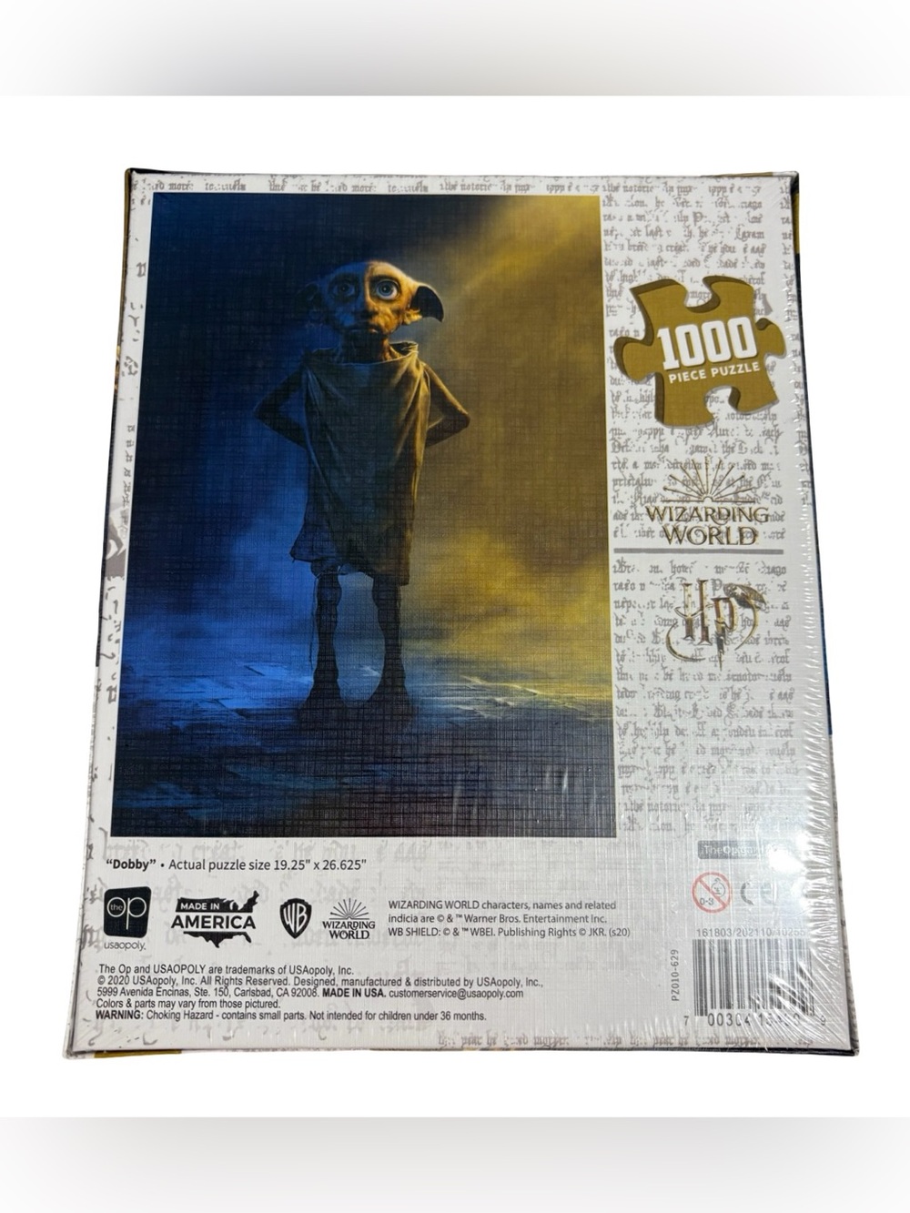 Harry Potter Dobby 1000 Piece Puzzle Sealed Wizarding World USAopoly - Picture 2 of 3